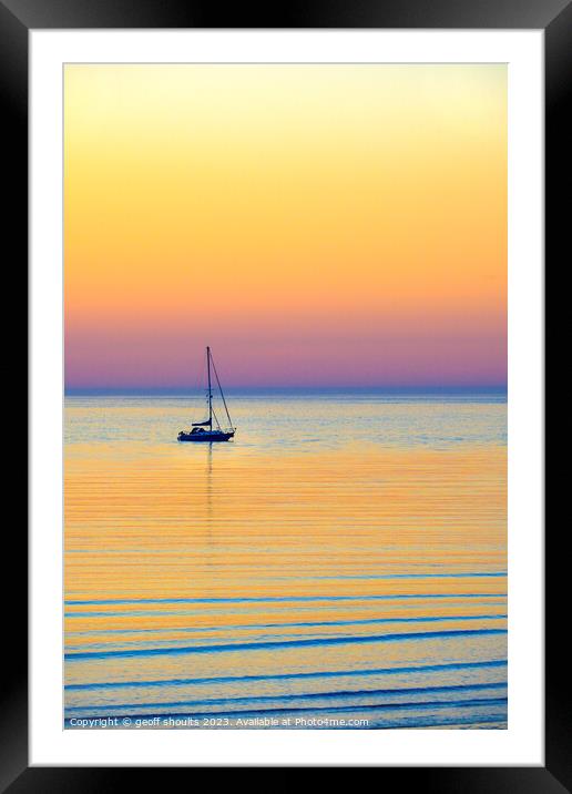 At Anchor II Framed Mounted Print by geoff shoults