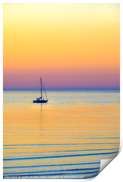 At Anchor II Print by geoff shoults