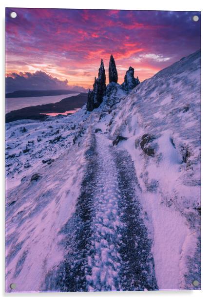 The Old Man of Storr Acrylic by John Finney