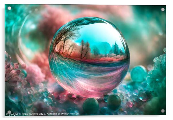 Glass beauty Acrylic by Jitka Saniova
