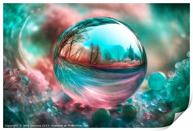 Glass beauty Print by Jitka Saniova