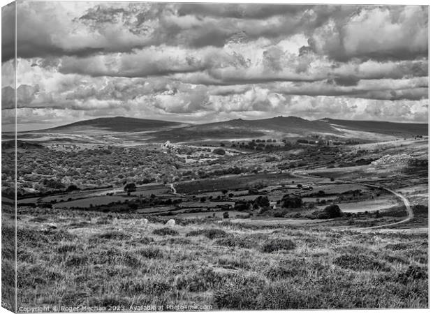 Princetown railway Dartmoor  Canvas Print by Roger Mechan