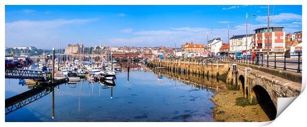 Scarborough Marina Yorkshire Coast Print by Tim Hill