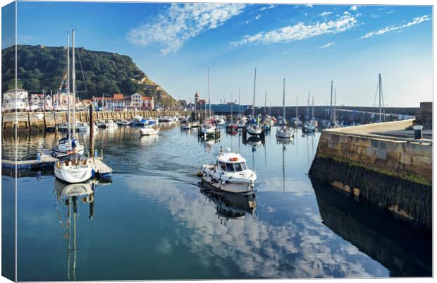 Scarborough Marina North Yorkshire Canvas Print by Tim Hill