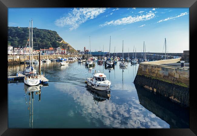Scarborough Marina North Yorkshire Framed Print by Tim Hill