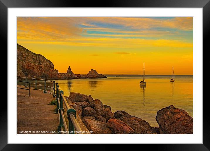 Sunrise at Anstey’s Cove  Framed Mounted Print by Ian Stone