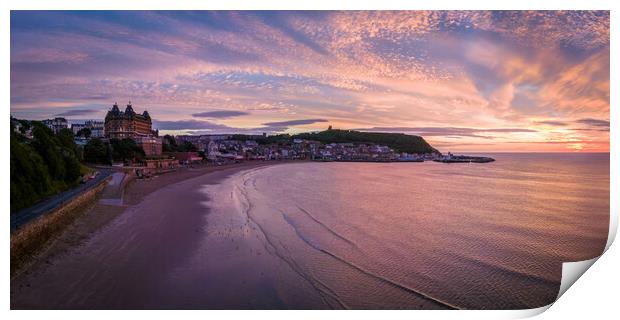 Scarborough Sunrise Print by Apollo Aerial Photography