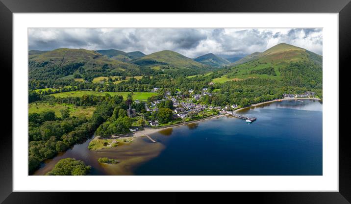 The Village of Luss Framed Mounted Print by Apollo Aerial Photography