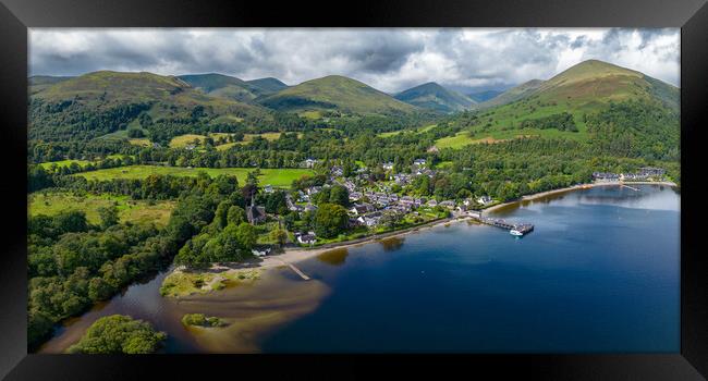 The Village of Luss Framed Print by Apollo Aerial Photography