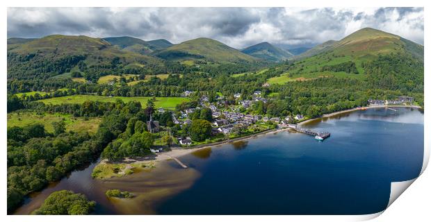 The Village of Luss Print by Apollo Aerial Photography