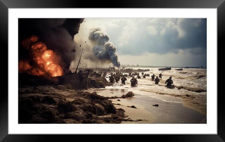 The Battle for Freedom  Framed Mounted Print by CC Designs