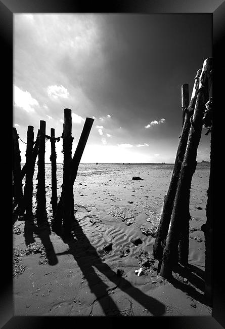 Mersea Island Beach Framed Print by Nigel Bangert