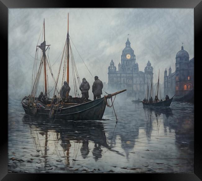 The Mists of time in Old Liverpool Framed Print by Brian Tarr