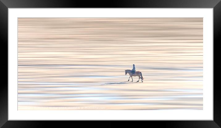 A Ride On The Beach Framed Mounted Print by Richard Stoker