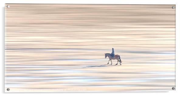 A Ride On The Beach Acrylic by Richard Stoker