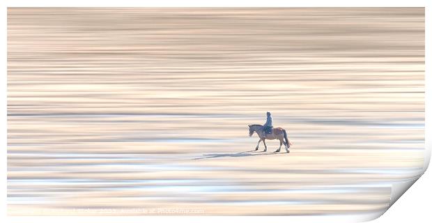 A Ride On The Beach Print by Richard Stoker