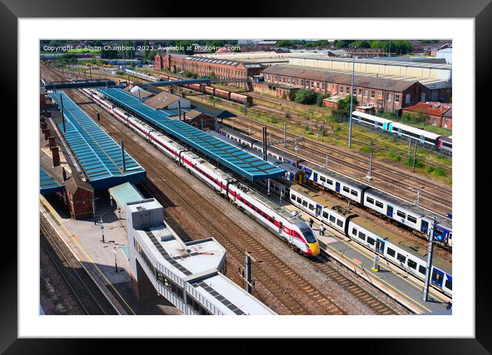 Doncaster Railway Station Framed Mounted Print by Alison Chambers