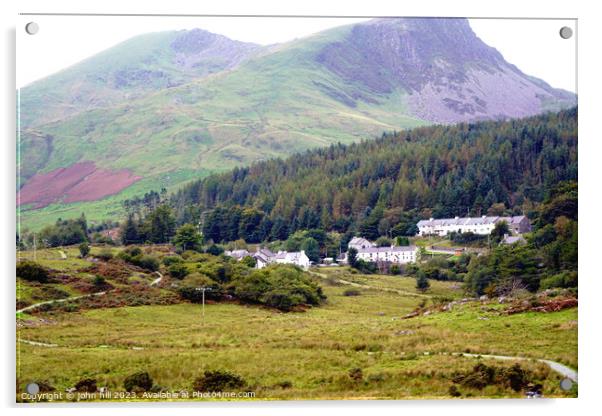 'Welsh Highland's Hidden Gem: Rhyd Ddu' Acrylic by john hill