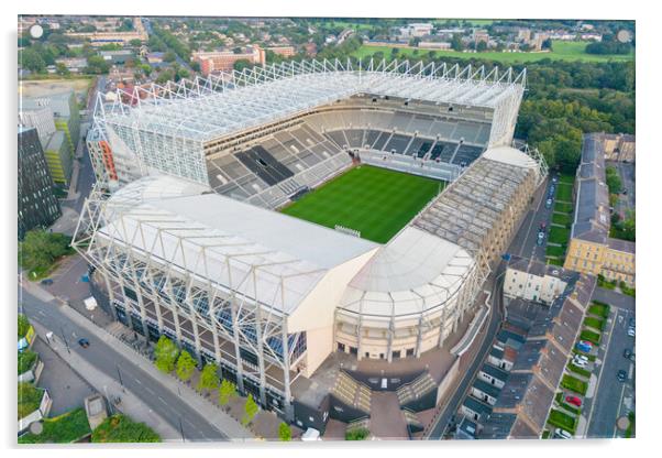 St James Park Newcastle Utd Acrylic by Apollo Aerial Photography