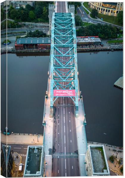 Newcastle Tyne Bridge Canvas Print by Apollo Aerial Photography