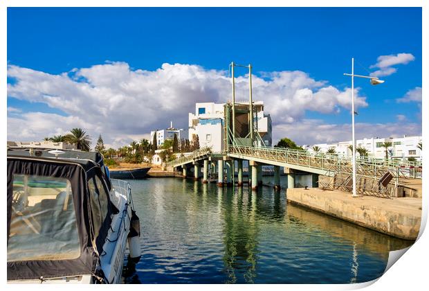 Yasmine Hammamet Marina Print by Steve Smith