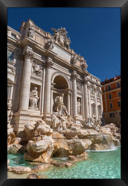 The Trevi Fountain In Rome Framed Print by Artur Bogacki