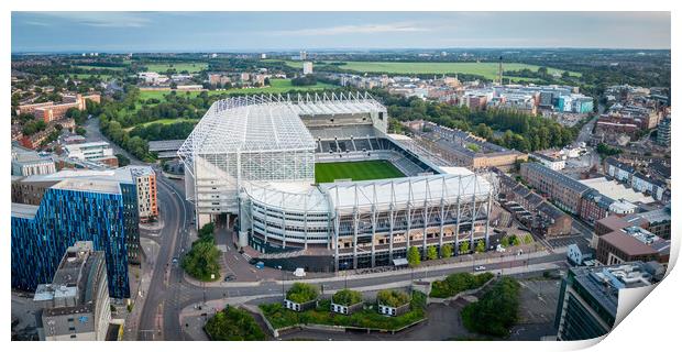 St James Park Newcastle Utd Print by Apollo Aerial Photography