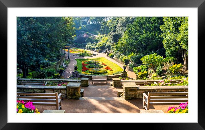 Scarborough Italian Gardens Framed Mounted Print by Tim Hill