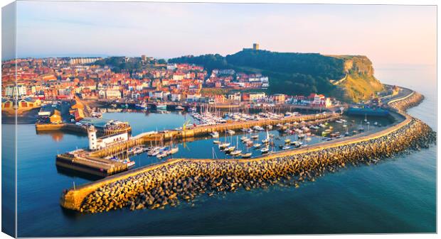 Scarborough in the summertime from Above Canvas Print by Tim Hill