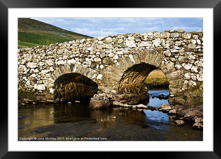 Quiet Man Bridge, Connemara, Ireland Framed Mounted Print by Jane McIlroy