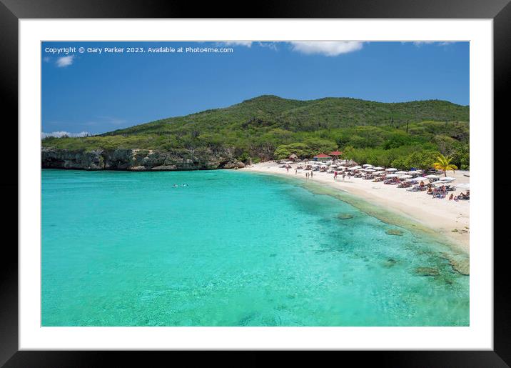 Grote Knip beach, Curacao Framed Mounted Print by Gary Parker