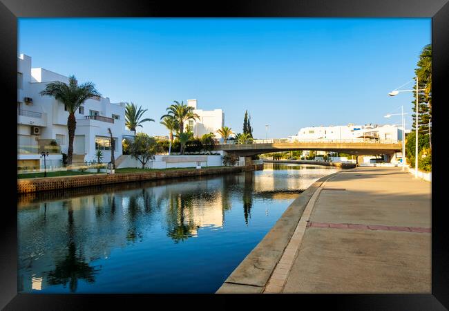 Yasmine Hammamet Canal Framed Print by Steve Smith