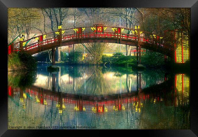 Scarborough Peasholm Park Framed Print by Alison Chambers