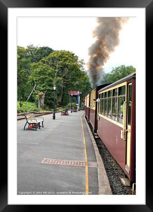 Snowdonia star at Beddgelert station Wales Framed Mounted Print by john hill