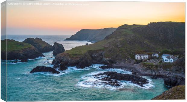 Kynance Cove, Cornwall, England Canvas Print by Gary Parker