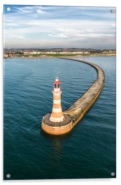 Roker Lighthouse Acrylic by Apollo Aerial Photography