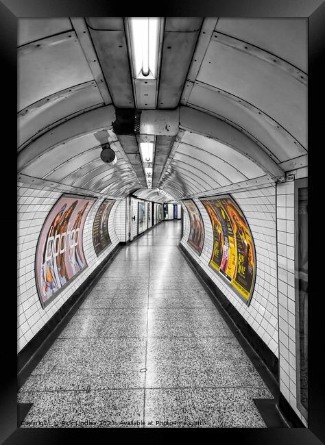 Charing Cross Underground  Framed Print by Rick Lindley