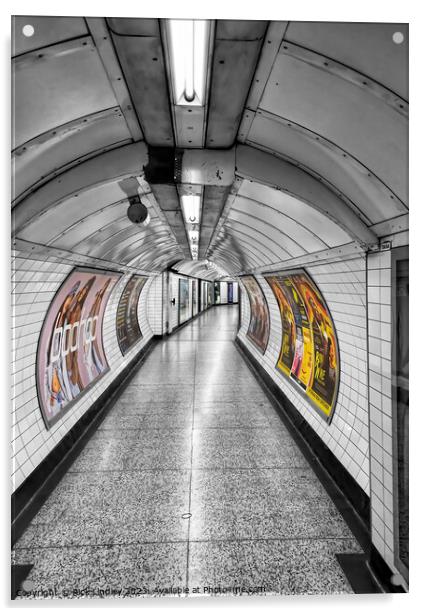 Charing Cross Underground  Acrylic by Rick Lindley