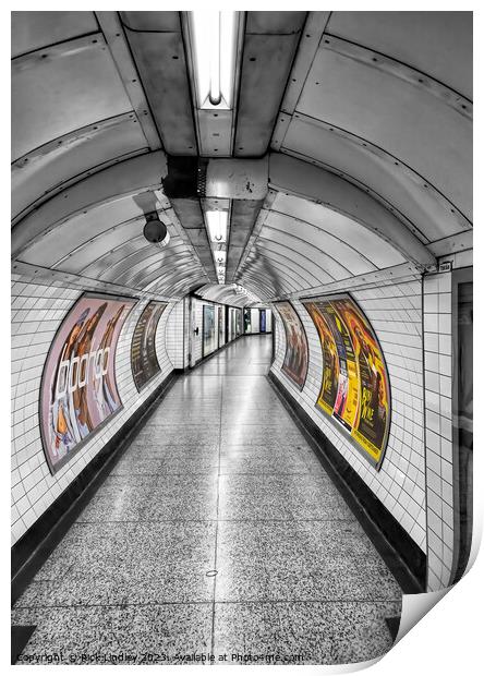 Charing Cross Underground  Print by Rick Lindley
