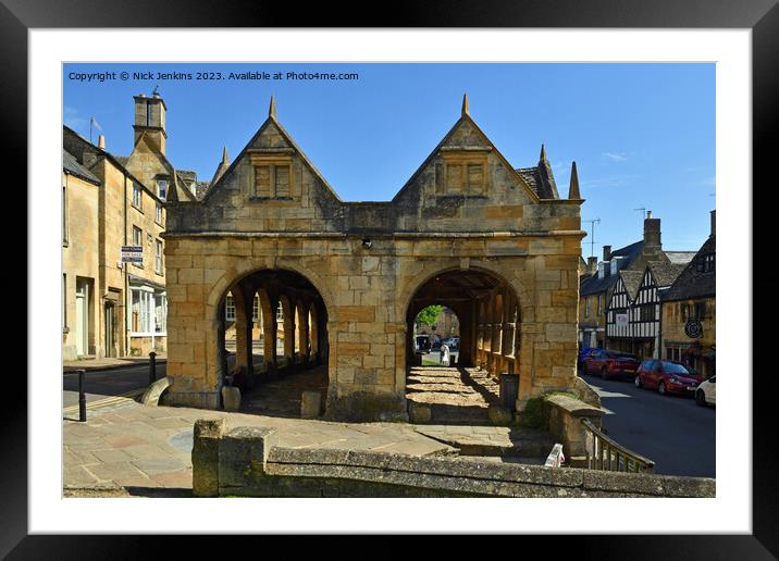 Market Hall Chipping Camden Cotswolds  Framed Mounted Print by Nick Jenkins