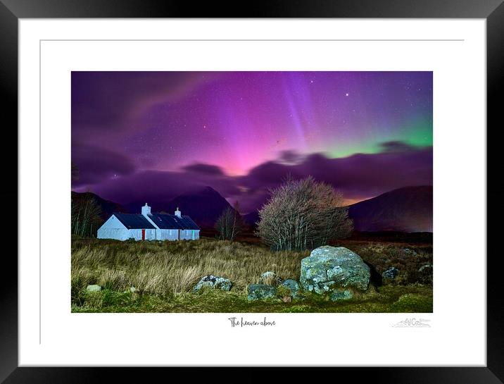 Aurora's Dance Over Scotland's Glencoe Framed Mounted Print by JC studios LRPS ARPS
