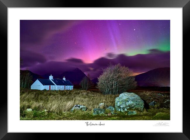 Aurora's Dance Over Scotland's Glencoe Framed Print by JC studios LRPS ARPS