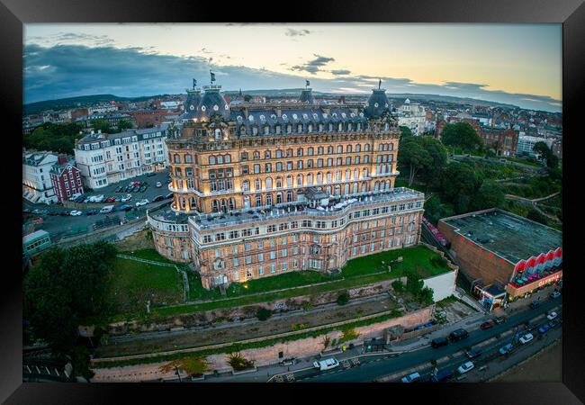 Scarborough Grand Hotel Framed Print by Apollo Aerial Photography