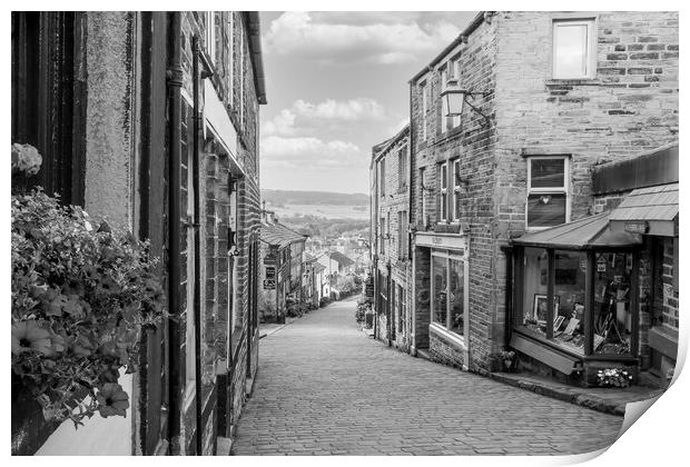 Haworth Main Street in Summertime Print by Tim Hill