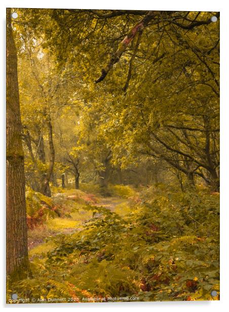 Autumn's Verdant Embrace Acrylic by Alan Dunnett