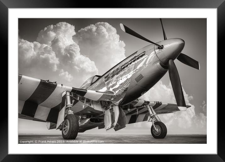 fighter plane Framed Mounted Print by Frank Peters