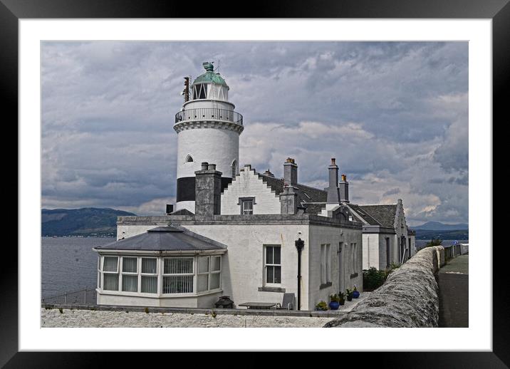 Cloch Point Lighthouse Inverclyde Framed Mounted Print by Allan Durward Photography