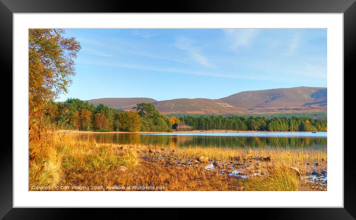 Loch Morlich & Cairngorm Mountains Scottish Highlands Framed Mounted Print by OBT imaging