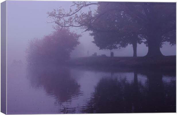 Walker in the mist Canvas Print by Doug McRae