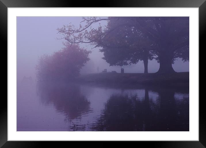 Walker in the mist Framed Mounted Print by Doug McRae